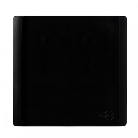 Placa cega 4x4 - Novara Preto Brilhante